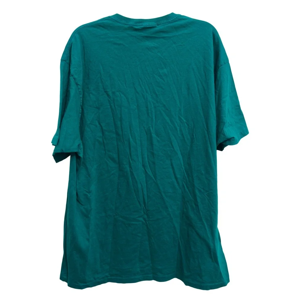Polo Ralph Lauren T-Shirt Vintage 90s Teal Green Cotton Pocket XL Made in USA